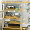 PawHut Zwerghamsterkäfig aus Holz, 65 x 45 x 109 cm Produktbild-Vorschau 5