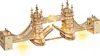 A 3D wooden model of the Tower Bridge with lights. Anteprima dell’immagine prodotto