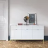Selsey Wohnzimmerschrank Vellore - Sideboard 3-türig, Weiß Produktbild-Vorschau 2