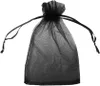 Organzasäckchen 7 x 9 cm, Schwarz, 100 Stück Produktbild-Vorschau 2