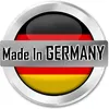 A circular badge with the German flag colors and the text 'Made In GERMANY' on a silver band. Produktbild-Vorschau