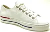 A white leather sneaker is shown against a white background. Náhľad obrázku produktu