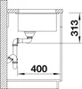 Blanco Subline 400-U Schwarz - 525 990 Granitspüle Produktbild-Vorschau 14