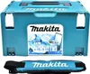 A teal Makita cooler box and a matching shoulder strap are displayed against a white background. Podgląd zdjęcia produktu