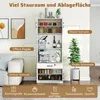 COSTWAY Küchenschrank 168cm, Buffetschrank mit 4 Türen, Produktbild-Vorschau 4