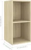 vidaXL TV nástěnná skříňka Sonoma dub 37x37x72 cm výrobek Náhled obrázku produktu 8