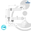 tecuro Raumspar - Röhren Geruchsverschluss 1 1/4 Zoll x 32 Produktbild-Vorschau 3