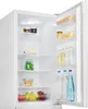 The inside of an open white refrigerator, showing shelves stocked with food and drinks. Podgląd zdjęcia produktu