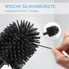 Silikon-Toilettenbürste aus Edelstahl: Tiefenreinigung mit Produktbild-Vorschau 3