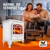 A family is gathered around a fireplace in a cozy living room, reading a book. Produktbild-Vorschau