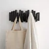 Umbra wandgarderobe klappbare haken schwarz - Holz - Produktbild-Vorschau 3