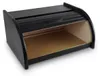 Velký dřevěný chlebník černý 40x29x18cm nádoba na chléb Náhled obrázku produktu 2