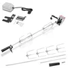 Grillspieß Set mit Motor 117cm drehspieß,304 Edelstahl Produktbild-Vorschau 1