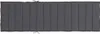 A dark gray outdoor sofa cushion is shown from a top-down perspective. Voir les images du produit