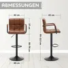 Meisterhome® Barhocker 2er Set - Höhenverstellbar mit lehne Produktbild-Vorschau 7