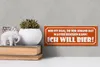 Holzschild Spruch 27x10cm egal ob mir Wasser ich will Bier Produktbild-Vorschau 5