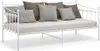 vidaXL Schlafsofa Bettgestell Weiß Metall 90x200 cm Produktbild-Vorschau 4