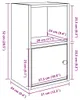 vidaXL Bibliothèque Artisan-Chêne 31x24x52 cm Bois Voir les images du produit 8