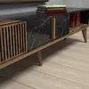 Skye Decor, Milan - Walnut, Black, TV-Schränke, Nussbaum, Produktbild-Vorschau 3