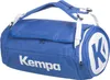 A blue duffel bag with white accents and branding. Náhled obrázku produktu