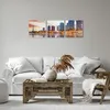 Bild auf Leinwand - Leinwandbild - Fluss Wolkenkratzer Produktbild-Vorschau 6