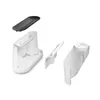 Disassembled parts of a white humidifier with a black lid, arranged on a white background. Produktbild-Vorschau