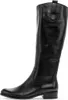 A black leather boot on a white background. Produktbild-Vorschau