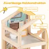 COSTWAY4 Etagen Puppenhaus Holz, Traumvilla mit 24 Produktbild-Vorschau 6