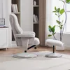 Relaxsessel mit Hocker, drehbarer Chenille-Sessel, 145° Produktbild-Vorschau 4