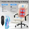 HOFFREE Massage-Bürostuhl mit Wärme & 7 Vibrationspunkten, Produktbild-Vorschau 3