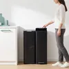 Odpadkový koš Relaxdays, 3 přihrádky, 60 l, vyjímatelné Náhled obrázku produktu 2