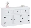 Sideboard RURAL im Mexiko Stil weiß lasiert Kommode Kiefer Produktbild-Vorschau 9