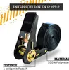 Spanngurt einteilig 4m - 6m lang 25mm breit 500 kg schwarz Produktbild-Vorschau 2