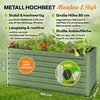 TTL GARDEN Meadow L HIGH Hochbeet 180x80x80cm Metall Salbei Produktbild-Vorschau 2