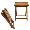 Set di 2 sgabelli pieghevoli in legno massello di acacia Anteprima dell’immagine prodotto 6