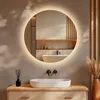 S'AFIELINA Miroir de salle de bain LED rond Miroir de salle Voir les images du produit 1