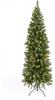 Pencil boom prelit H210 D60 cm groen/wit prelit met lampjes Productafbeelding-voorbeeld 1