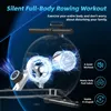 A diagram illustrating the features of a rowing machine. Produktbild-Vorschau