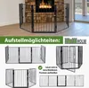 Klappbares Kaminschutzgitter aus Metall, Schwarz, 300x70 Produktbild-Vorschau 4