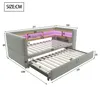 Merax Schlafsofa Tagesbett 90/180x190 cm mit LED & Produktbild-Vorschau 7