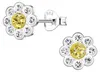 Ohrringe Mädchen Silber 925: Ohrstecker Blume Produktbild-Vorschau 1
