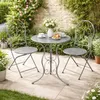 Gartenstuhl 2er-Set Lani Grau Produktbild-Vorschau 2