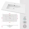 Volně stojící koupelnová skříňka Valencia (80 cm) s Náhled obrázku produktu 6