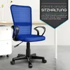 TRESKO Bürostuhl blau Schreibtischstuhl Drehstuhl, mit Produktbild-Vorschau 7