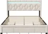 Polsterbett 160x200cm mit USB und Steckdosen, Jugendbett Produktbild-Vorschau 13
