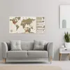 Mapa świata typu „scratch map” w stylu vintage – plakat w Podgląd zdjęcia produktu 6