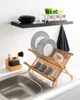 égouttière Pliable En Bambou 42x33.5x25.5cm Voir les images du produit 5
