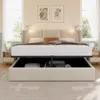 Letto imbottito INONEFT 160x200 cm con LED e USB, letto a Anteprima dell’immagine prodotto 1