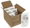 A cardboard box filled with several smaller packages of air dehumidifier, with one larger package in front. Produktbild-Vorschau