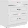 Küchen Unterschrank 80 cm Stilo Weiß Vollauszug Soft-Close Produktbild-Vorschau 1